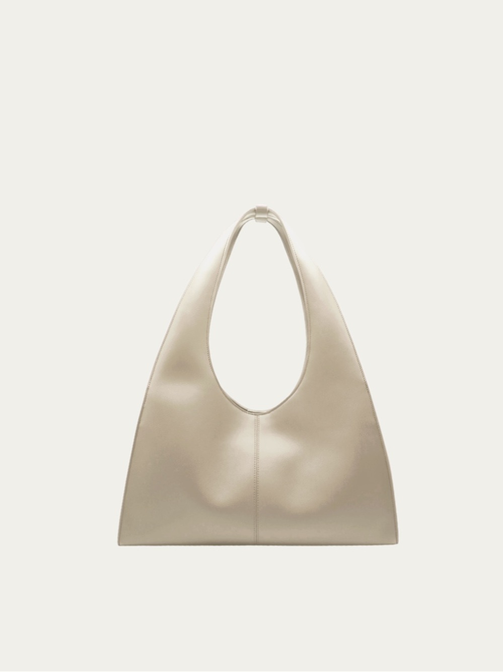 Freja New York Ida Bag Oat Large Vegan Leather Hobo Tote